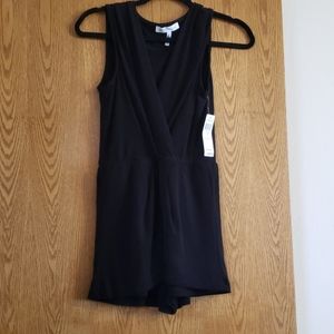 Black short romper
